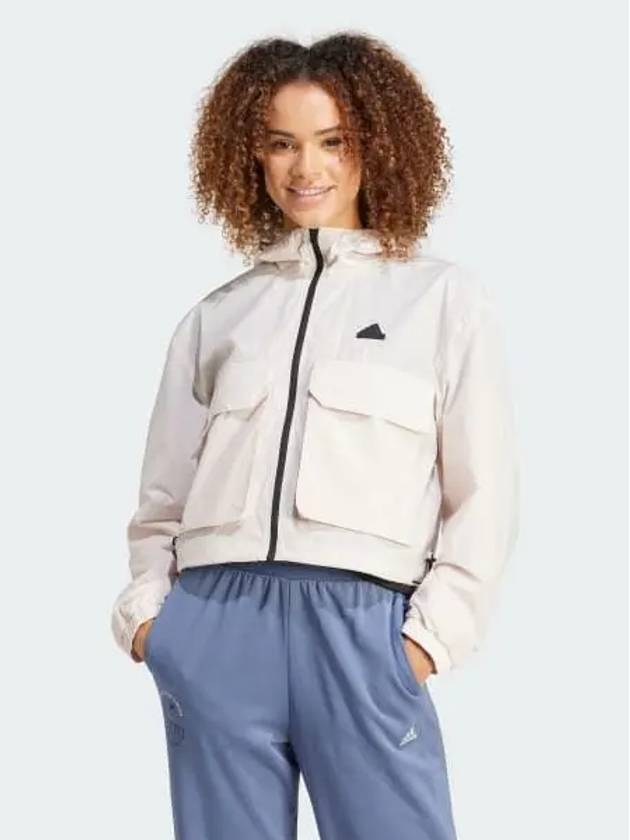 City Escape Lightweight Windbreaker Women s Putty Mauve IS0661 693563 - ADIDAS - BALAAN 1