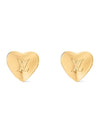 LV Heart Earrings Gold - LOUIS VUITTON - BALAAN 2