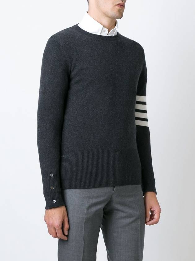 diagonal armband cashmere knit MKA001A - THOM BROWNE - BALAAN 2