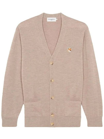 Fox Head Patch Classic Cardigan Beige Melange - MAISON KITSUNE - BALAAN 2