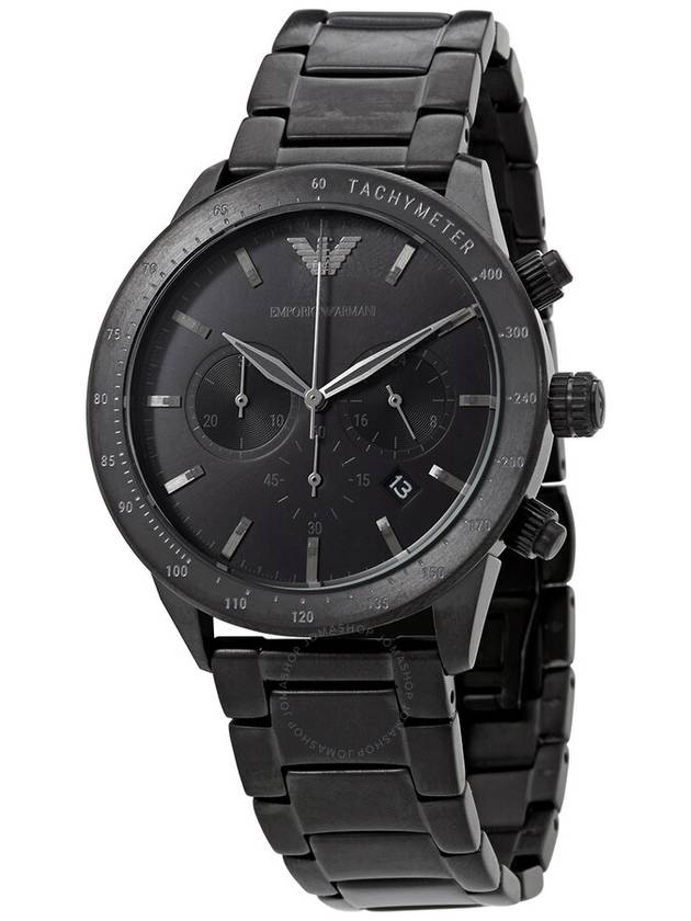 Emporio Armani Mario Chronograph Quartz Black Dial Men's Watch AR11242 - EMPORIO ARMANI - BALAAN 1