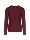 Embroid Logo Cable Knit Top Wine - POLO RALPH LAUREN - BALAAN 3