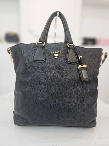 Vitello Dino zip up tote and shoulder bag BN2419 - PRADA - BALAAN 1