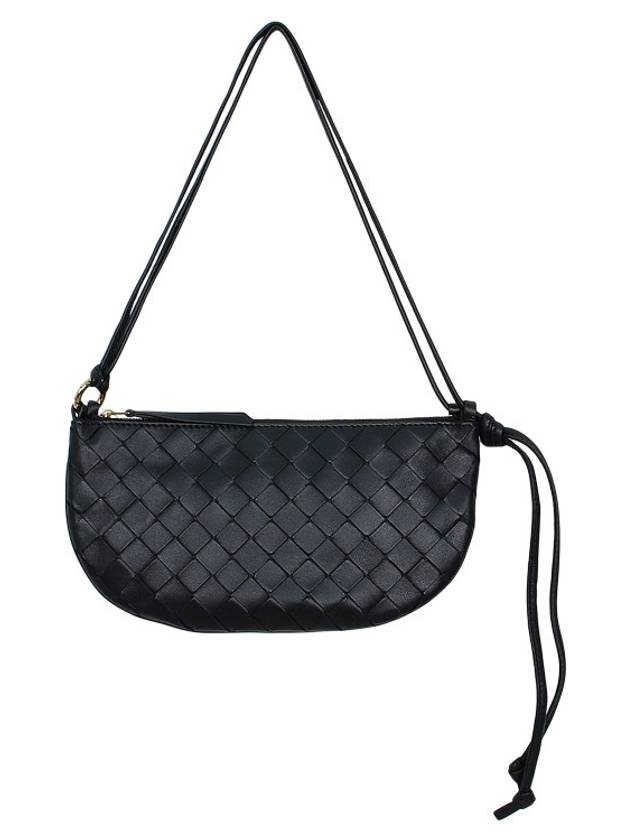 Intrecciato Shoulder Bag Black - BOTTEGA VENETA - BALAAN 4