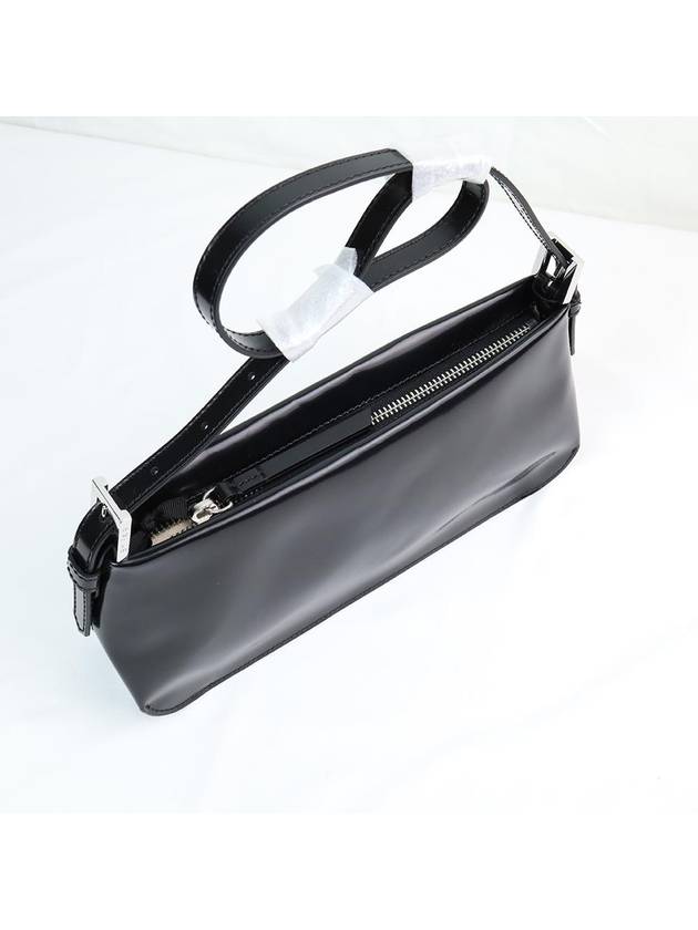 Patent Leather Shoulder Bag Black - BY FAR - BALAAN 5