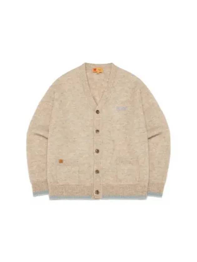 KODAK Apparel Kidmohair Wool Cardigan BEIGE - KODO - BALAAN 1