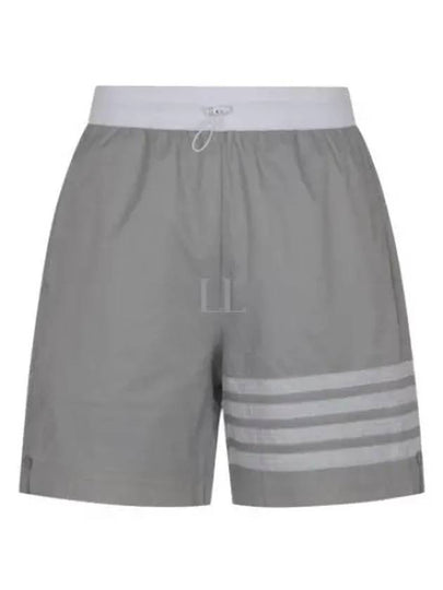 4 Bar Stripe Track Shorts Grey - THOM BROWNE - BALAAN 2