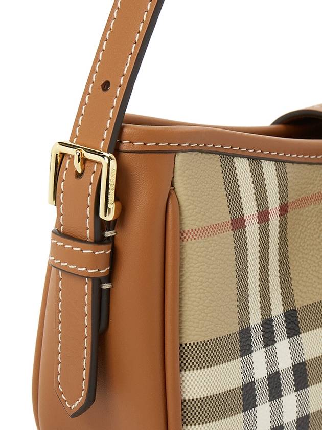 Buckle Strap Check Sling Shoulder Bag Beige - BURBERRY - BALAAN 9