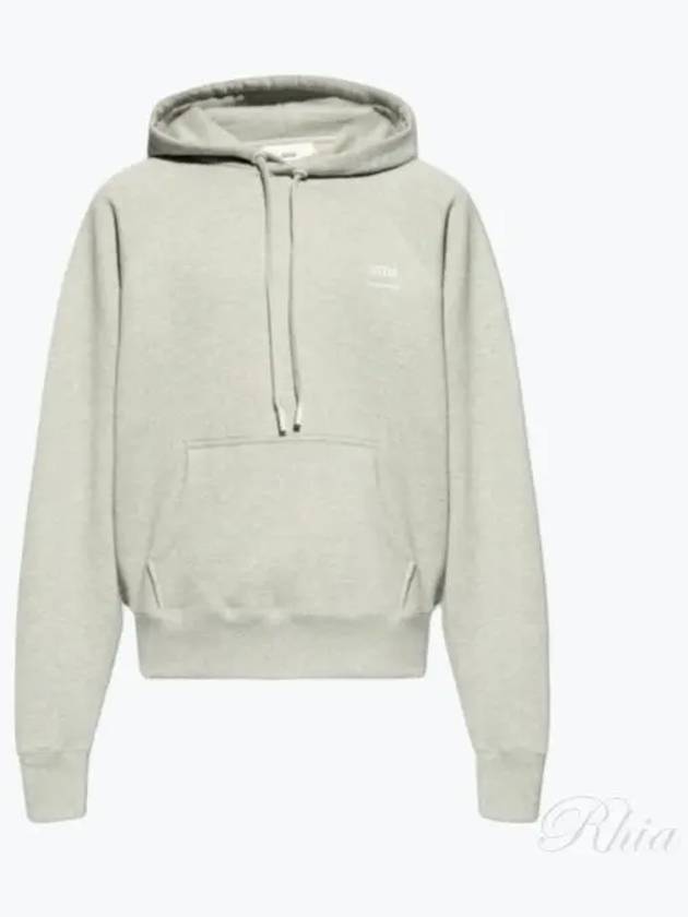 Alexandre Mattiussi Logo Print Hoodie Grey - AMI - BALAAN 2