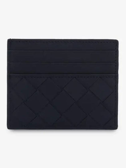 Intrecciato Leather Card Wallet Midnight Blue - BOTTEGA VENETA - BALAAN 2