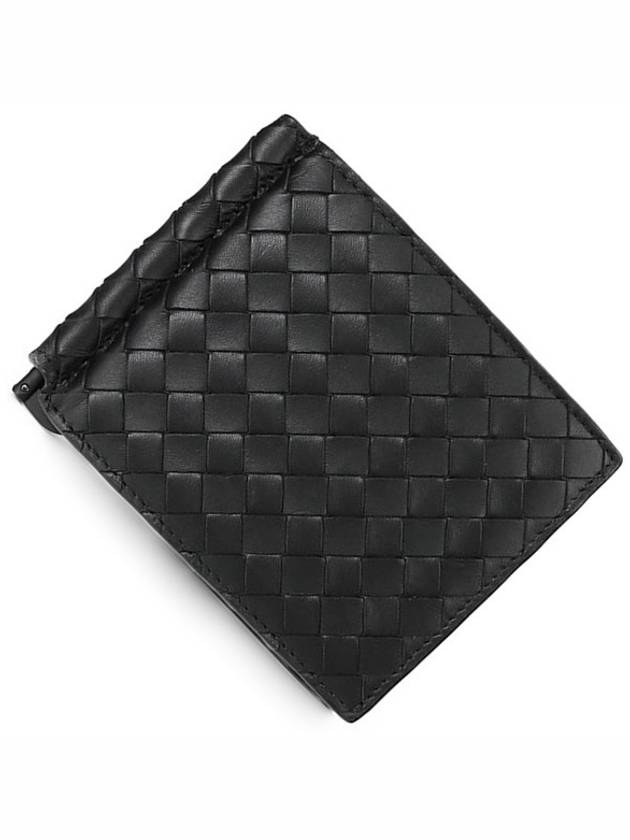 Intrecciato Money Clip Card Wallet Black - BOTTEGA VENETA - BALAAN 2