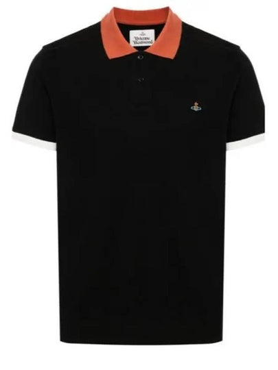 Classic ORB Logo Polo Shirt Black - VIVIENNE WESTWOOD - BALAAN 2