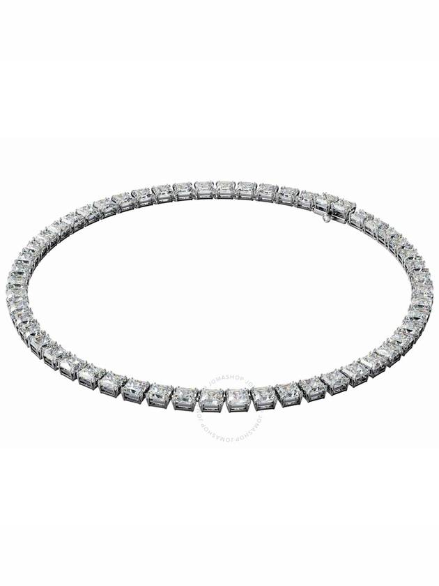 Millenia square cut rhodium necklace silver - SWAROVSKI - BALAAN 2