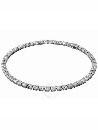 Millenia square cut rhodium necklace silver - SWAROVSKI - BALAAN 2