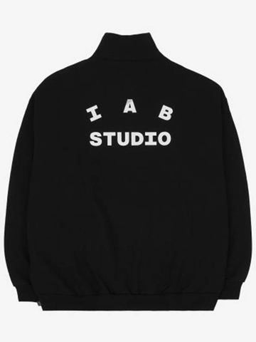 half zip up black white - IAB STUDIO - BALAAN 1