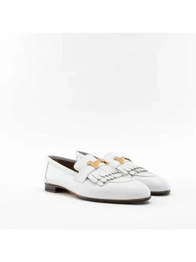 Royal Rose Gold H Logo Loafer Blanc - HERMES - BALAAN 2