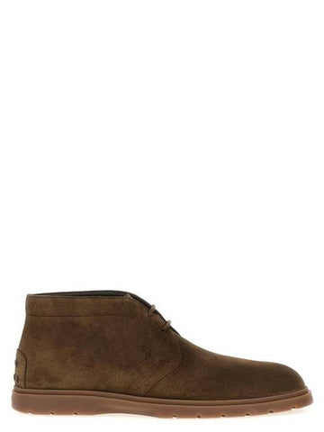 Suede Desert Winter Boots Brown - TOD'S - BALAAN 1