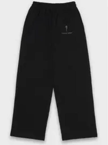 Logo Wide Pants Black - STOCKHOLM SYNDROME - BALAAN 1