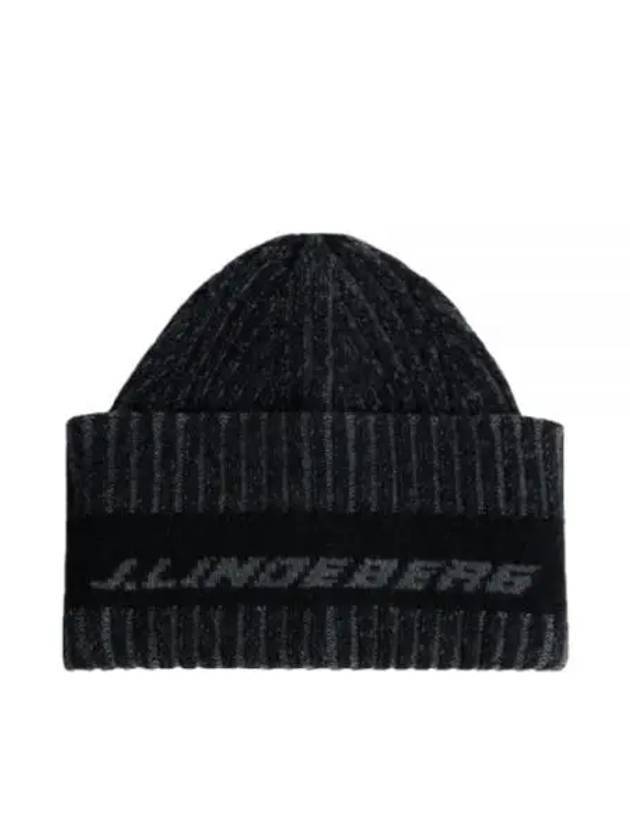 Men's Enso Plated Beanie Black - J.LINDEBERG - BALAAN 1