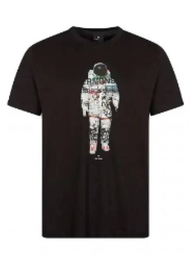 Astronaut Print Short Sleeve T-Shirt Black - PAUL SMITH - BALAAN 2