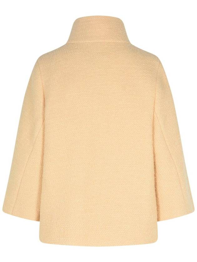 Fay Pink Wool Blend Cape - FAY - BALAAN 3