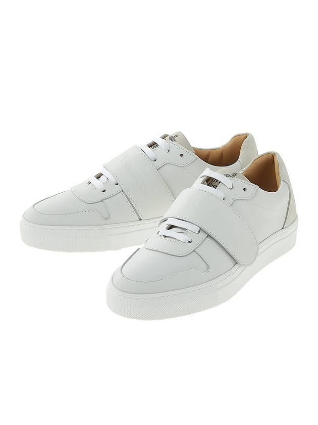 Apollo Velcro Leather Low Top Sneakers White - VIVIENNE WESTWOOD - BALAAN 1