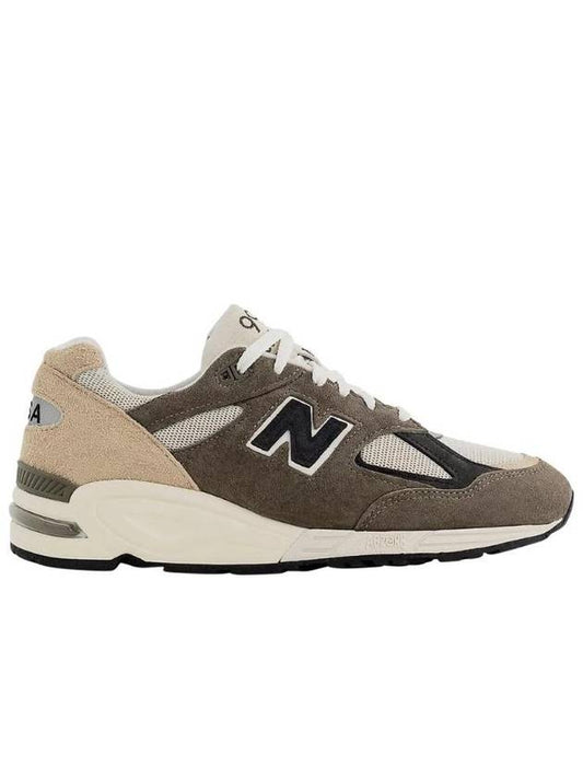 990v2 Low Top Sneakers Tan Grey - NEW BALANCE - BALAAN 1