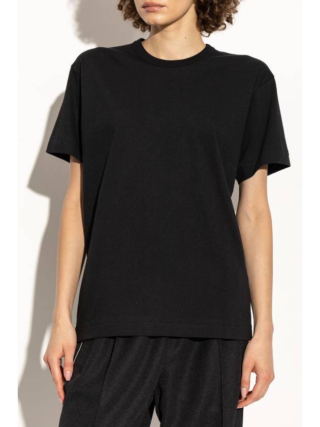 Heart Patch Short Sleeve T Shirt Black - COMME DES GARCONS PLAY - BALAAN 4