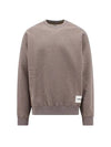 Logo Patch Crew Neck Oversized Sweatshirt Brown - JIL SANDER - BALAAN 1