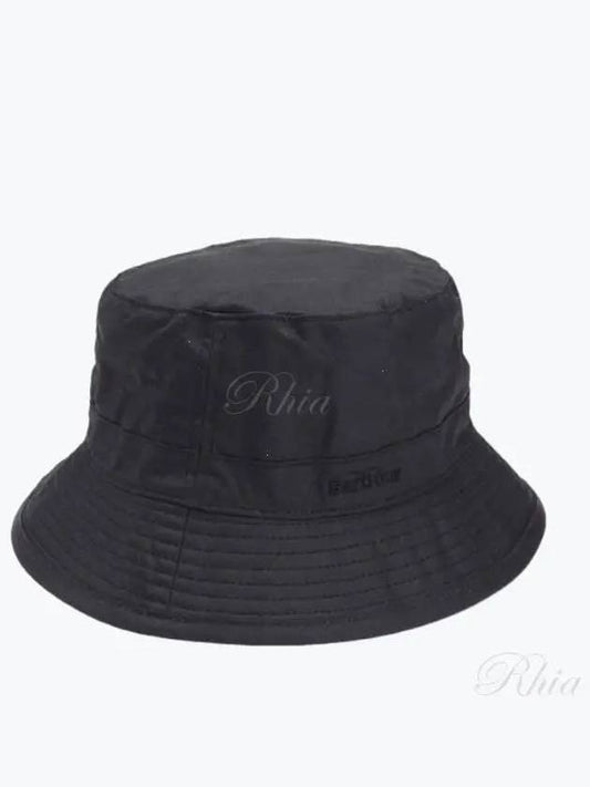 Wax Logo Bucket Hat Black - BARBOUR - BALAAN 2