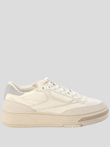 Reebok White And Grey Leather C Ltd Sneakers - REEBOK - BALAAN 1