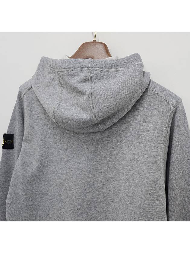 Compass Badge Zip Up Hoodie Grey - STONE ISLAND - BALAAN 8