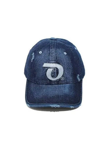 Point Logo Washed Denim B Cap Dark Blue - OGARP - BALAAN 1