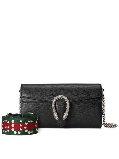 Dionysus Small Leather Shoulder Bag Black - GUCCI - BALAAN 2