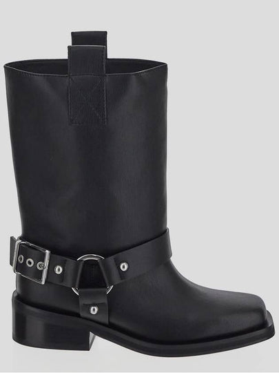 Shaft Boots Middle Boots Black - GANNI - BALAAN 2