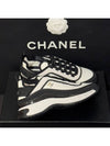 Mixed Fibers Fabric Suede Low Top Sneakers White Black - CHANEL - BALAAN 6