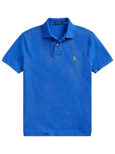 Men's Yellow Embroidered Logo Short Sleeve PK Shirt Light Blue - POLO RALPH LAUREN - BALAAN 2