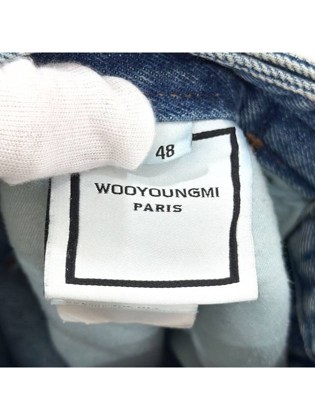 48 WYM Men s Blue Straight Denim Pants - WOOYOUNGMI - BALAAN 8