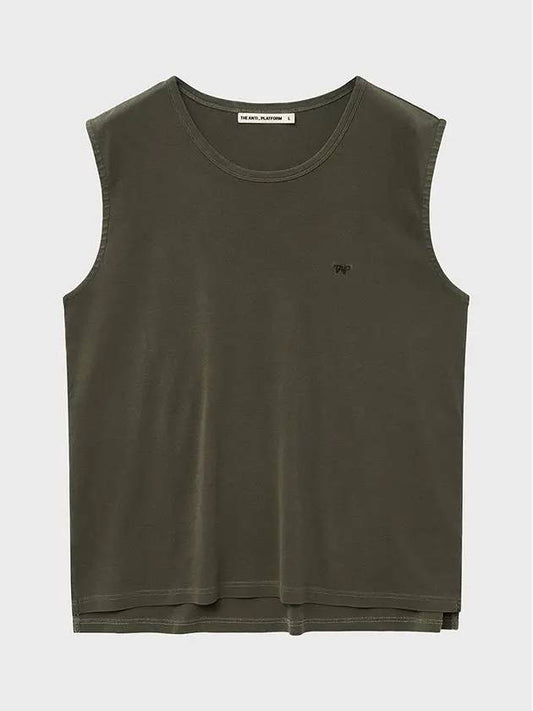 Pigmented overfit sleeveless khaki - THEANTIPLATFORM - BALAAN 2