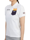 Women's Look Collar Short Sleeve PK Shirt White - HORN GARMENT - BALAAN 3