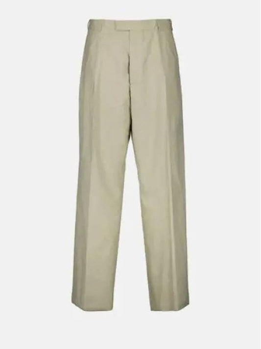 Beige Silk Cotton Pleated Pants 413C102A6002 C610 - DIOR - BALAAN 2