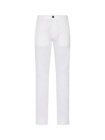 Men s Regular Fit Soft Chino Pants White - GIORGIO ARMANI - BALAAN 1