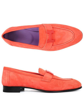 Rosesorbet Paris suede moccasin loafers - HERMES - BALAAN 1