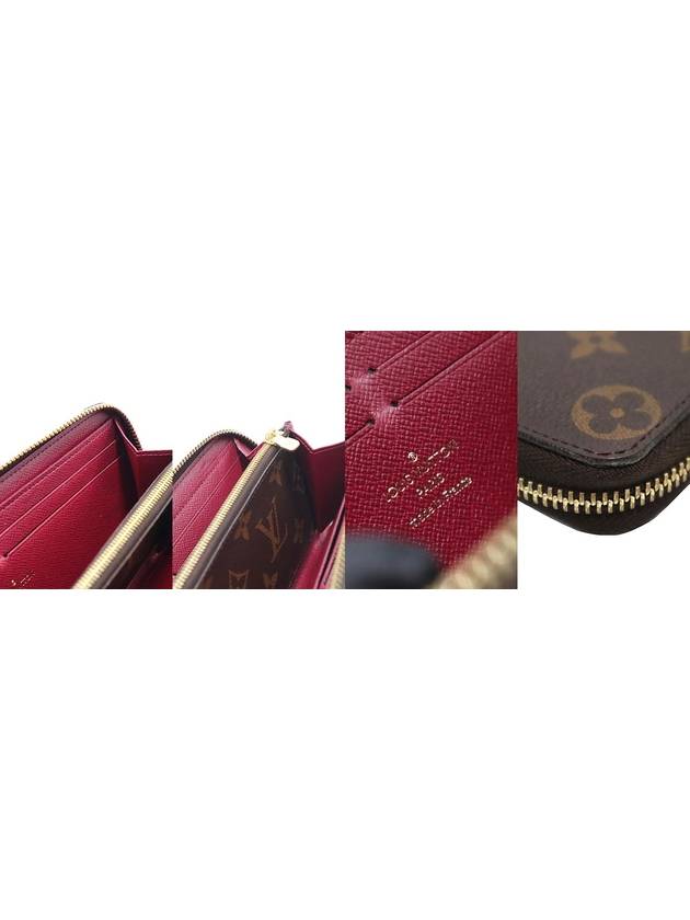 Louis Vuitton M60742 Monogram Canvas Fuchsia Clemence Wallet Long - LOUIS VUITTON - BALAAN 8