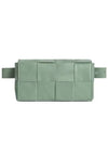 Intrecciato Cassette Mini Belt Bag Sage Green - BOTTEGA VENETA - BALAAN 2