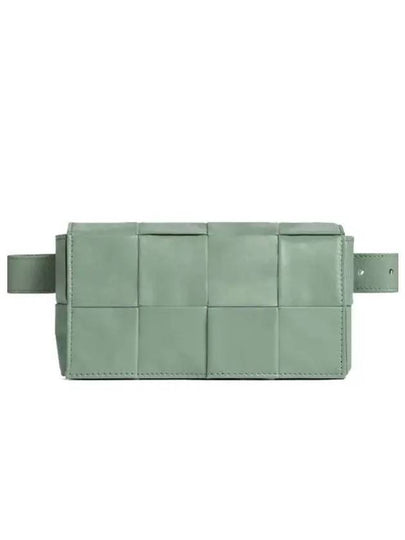 Intrecciato Cassette Mini Belt Bag Sage Green - BOTTEGA VENETA - BALAAN 2