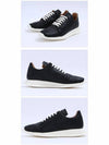 Oblique Lace Up Runner Low Top Sneakers Black - RICK OWENS - BALAAN 4