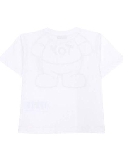 Kids short sleeved T shirt HXM03R LAA33 10101 Adults can wear - MOSCHINO - BALAAN 2