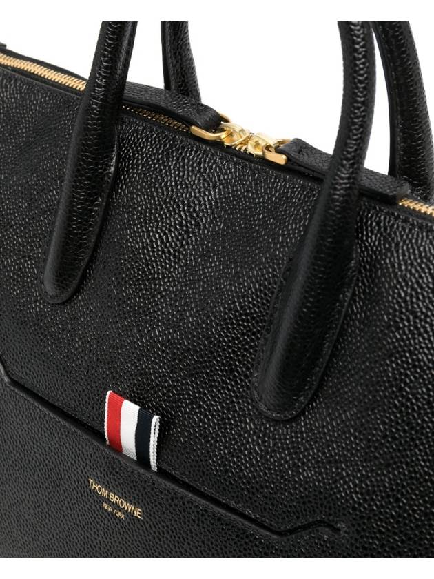 Pebble Grain Small Duffel Bag Black - THOM BROWNE - BALAAN 5