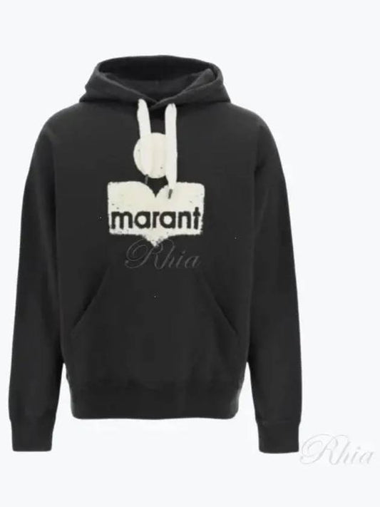 Miley Big Logo Hoodie Faded Black - ISABEL MARANT - BALAAN 2